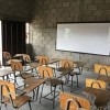 Delivered chairs in classroom