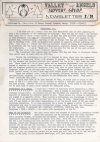 A scan of a simple, typed newsletter on headed paper from 1991.