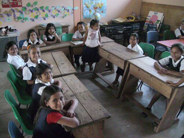 Children ready for class