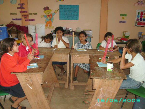Ready for work with their school supplies