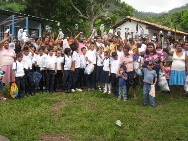 Now every family in Guanacaste has a wind-up lamp as they have no electricity in the village